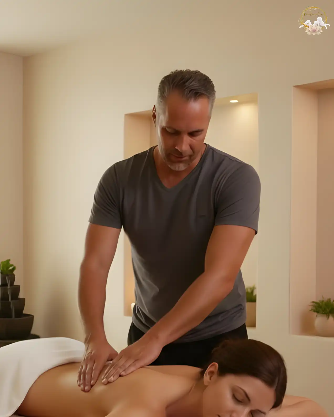 Premium private massage setup in Crete