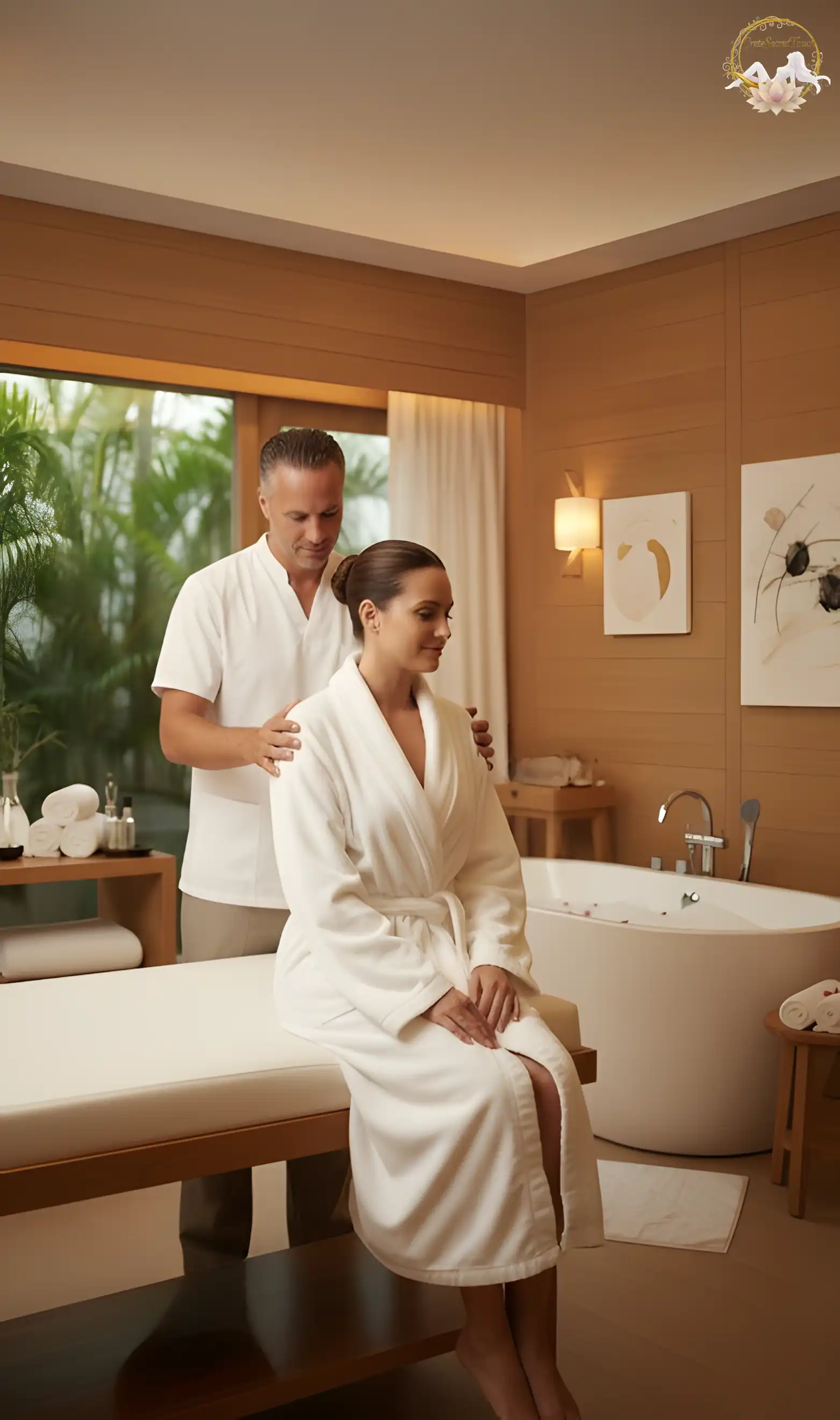 Hydrotherapy massage experience in Crete combining water and relaxation for women