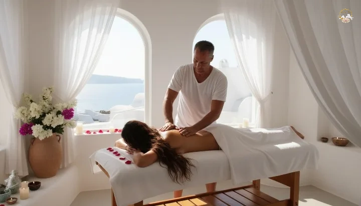 Feminine energy massage experience in Crete for women